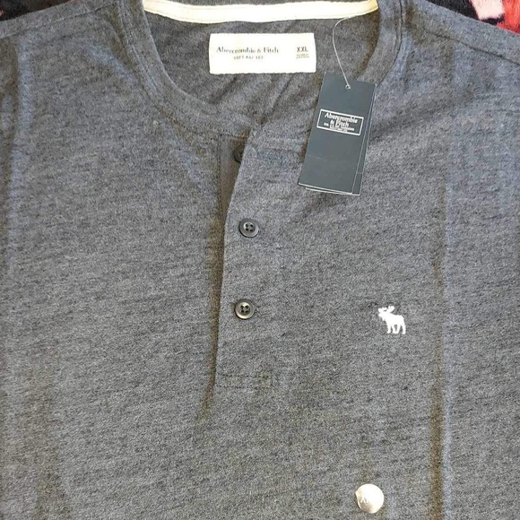 Abercrombie and Fitch Henley Tee size XXL NWT - Picture 3 of 8